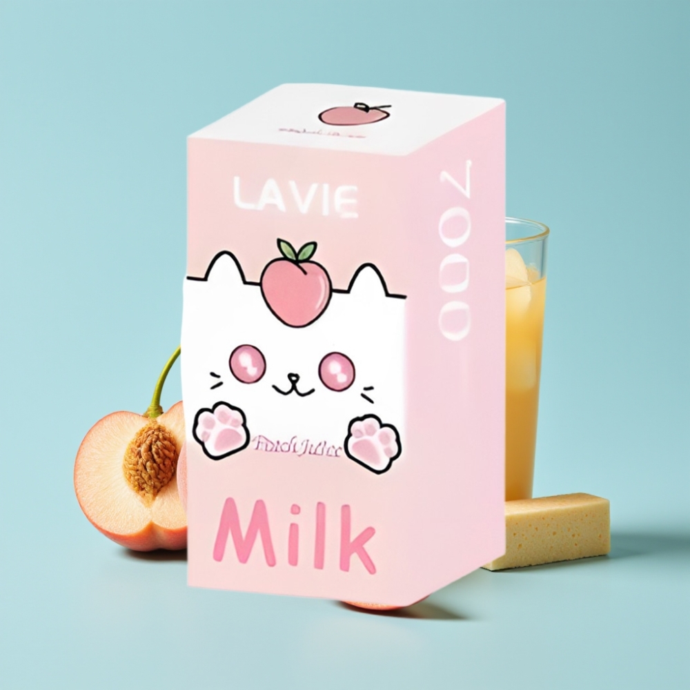 LAVIE Milk 7000 Puffs Persikkamehu 16ML Type C Ladattava