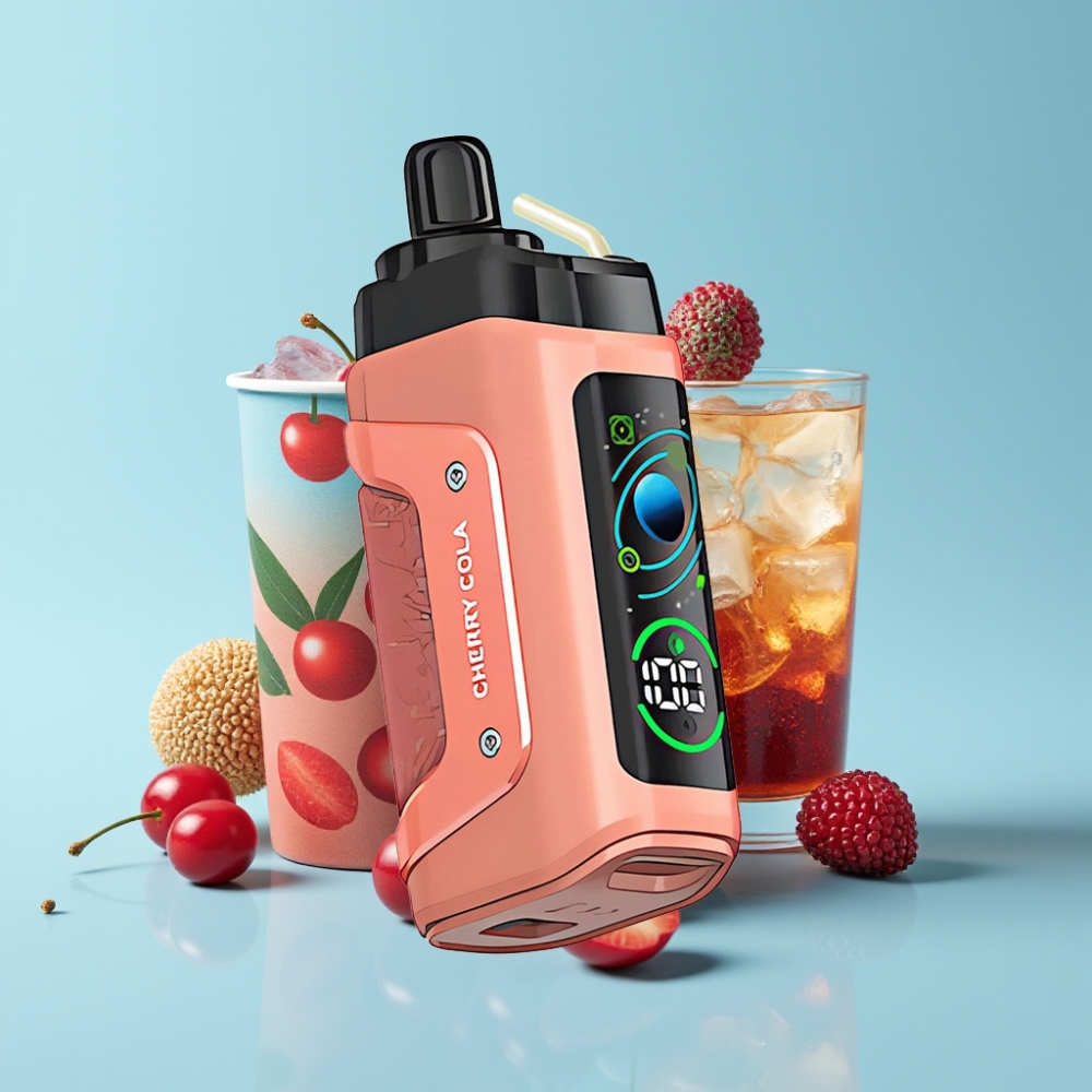 Razz Bar 45000 Puffs 1.0 Ohm Mesh Adjustable Airflow Type-C Kirsikkakola