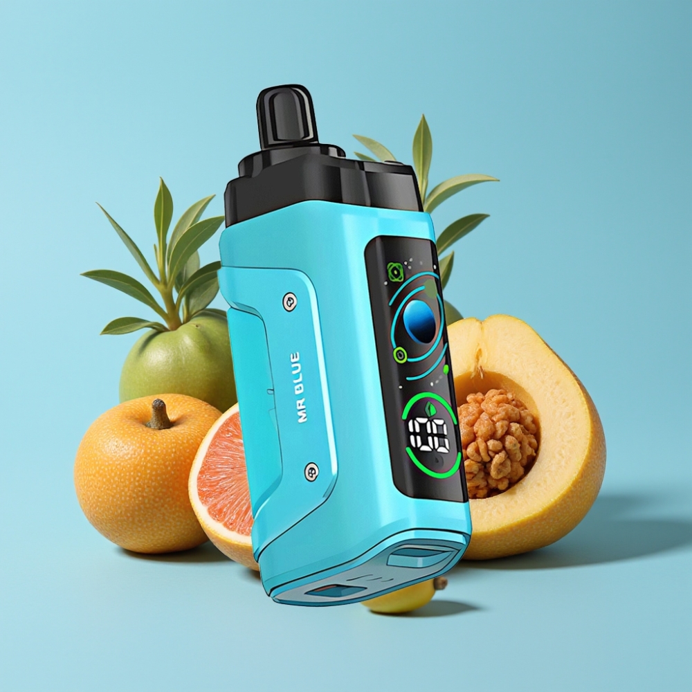 Razz Bar 45000 Puffs 1.0 Ohm Mesh Säädettävä Ilmanvirtaus Type-C Ladataan Herra Sininen