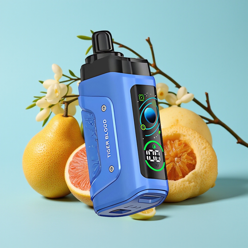 Razz Bar 45000 Puffs Tigerin Veri 1.0 Ohm Mesh Säädettävä Ilmanvirtaus Type-C Ladata
