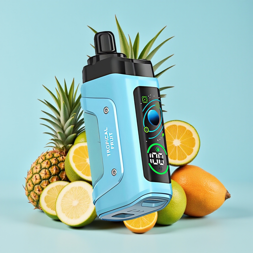 Razz Bar Tropical Fruit 45000 Puffs 1.0 Ohm Mesh Adjustable Airflow Type-C