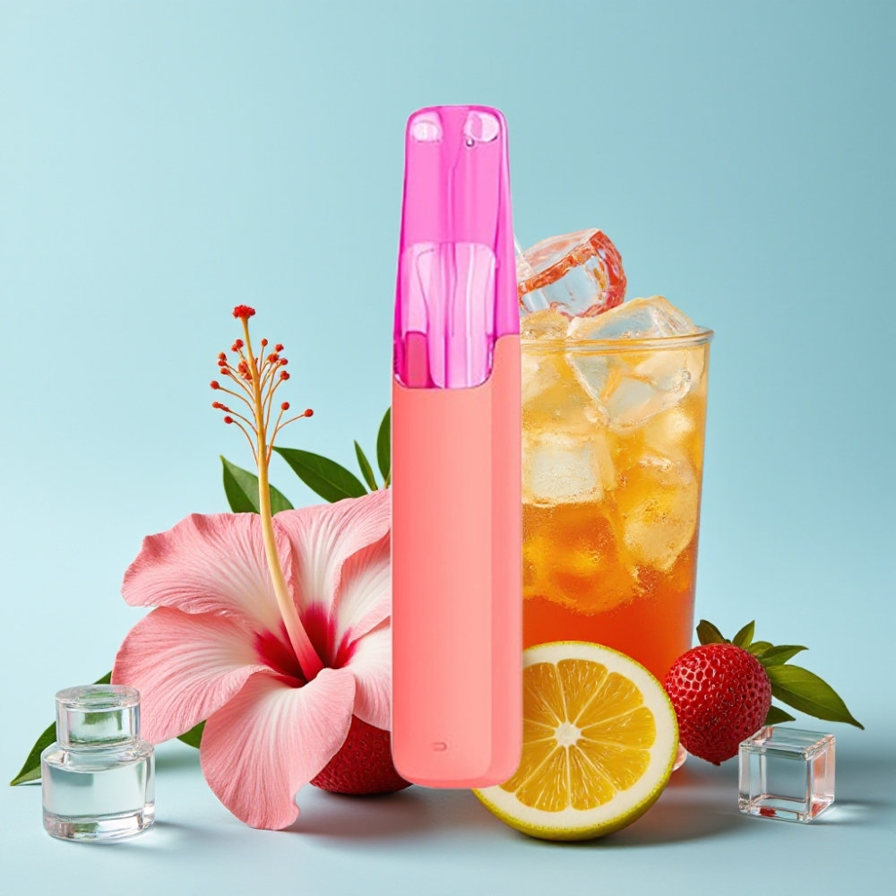 Snowplus Dash 4000 Puffs Kertakäyttölaite 7,5 ml, 530 mAh, Hibiscus Jäätee