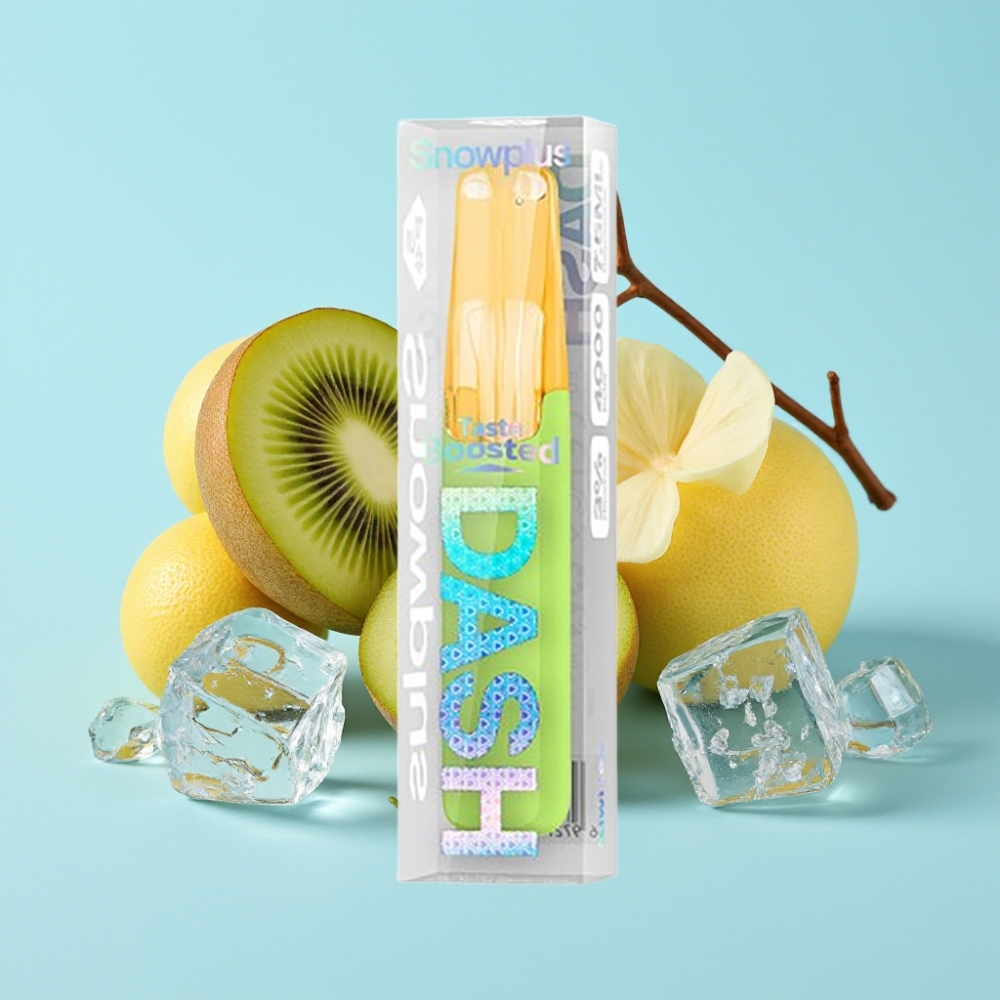 Snowplus Dash 4000 Puffs Kertakäyttölaite Kiivi-Jää 530 mAh 7,5 ml
