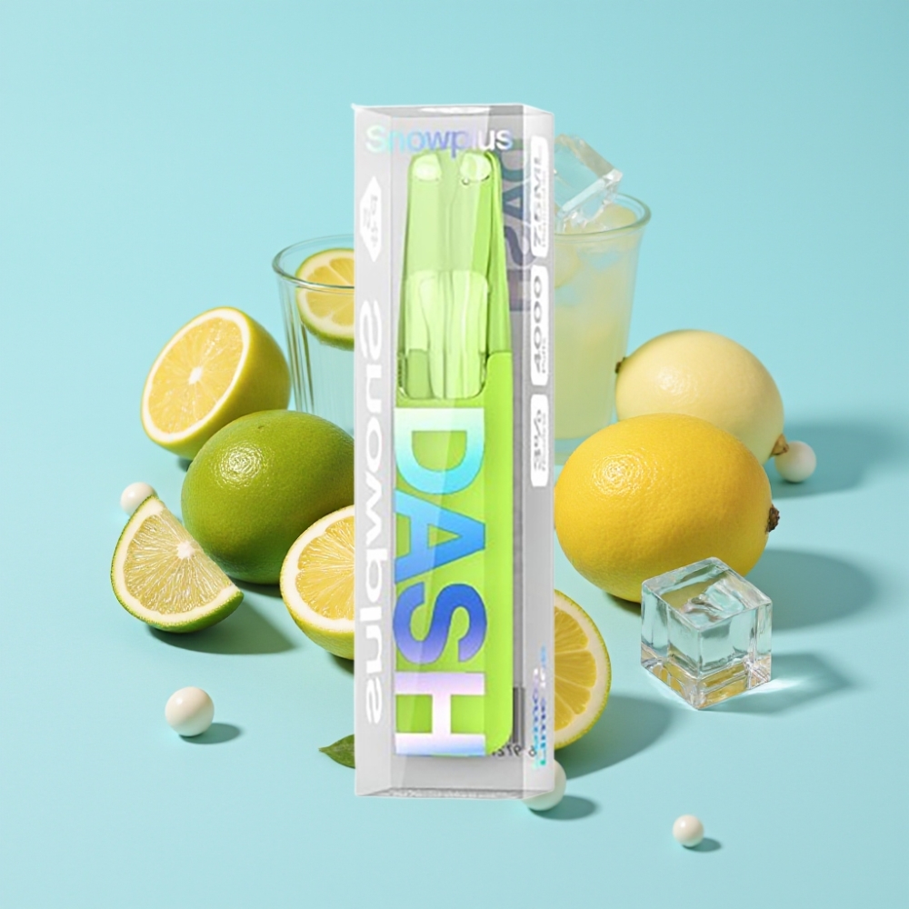 Snowplus Dash 4000 Puffs Kertakäyttölaite Sitruuna-Lime-Jää 530 mAh 7,5 ml