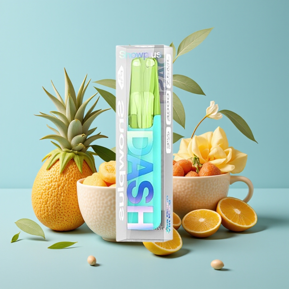 Snowplus Dash 4000 Puffs Kertakäyttölaite Tee Guan Yin King, Seramikkiatomisaattori, 530 mAh, 7,5 ml