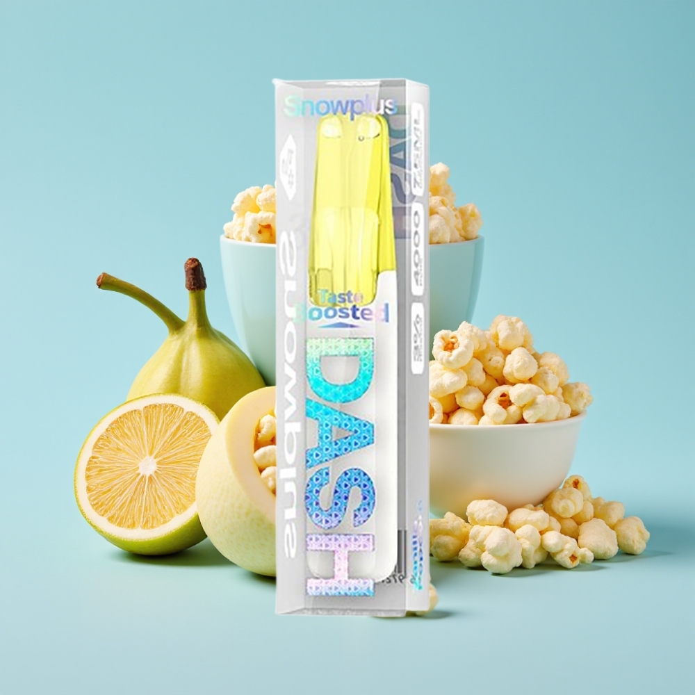 Snowplus Dash 4000 Puffs Kertakäyttölaite Vaniljapopcorn 7,5 ml 530 mAh Keramiikkasuutin