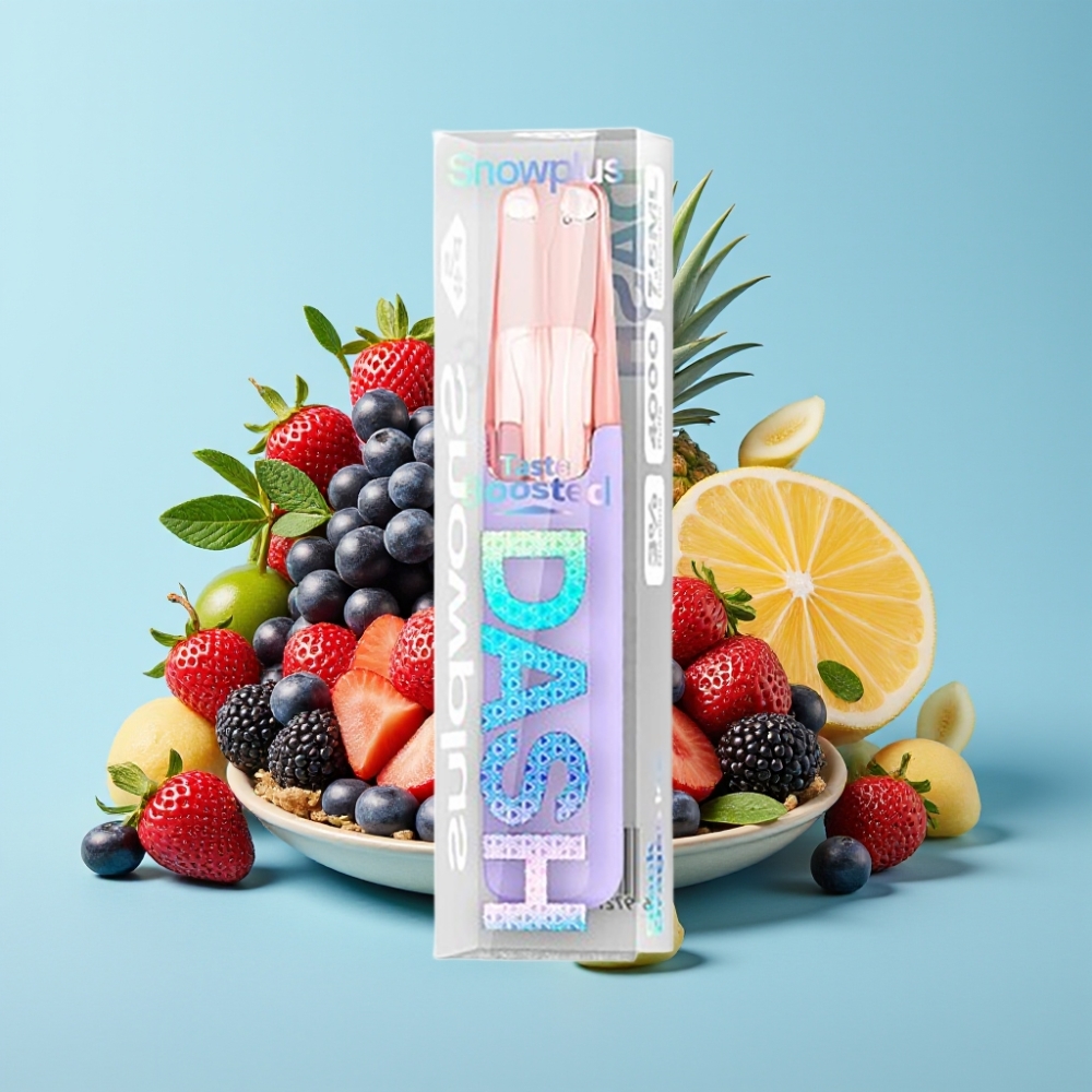 Snowplus Dash 4000 Puffs Musta Lohikäärme Jää Ceramic 7.5 ml 530 mAh