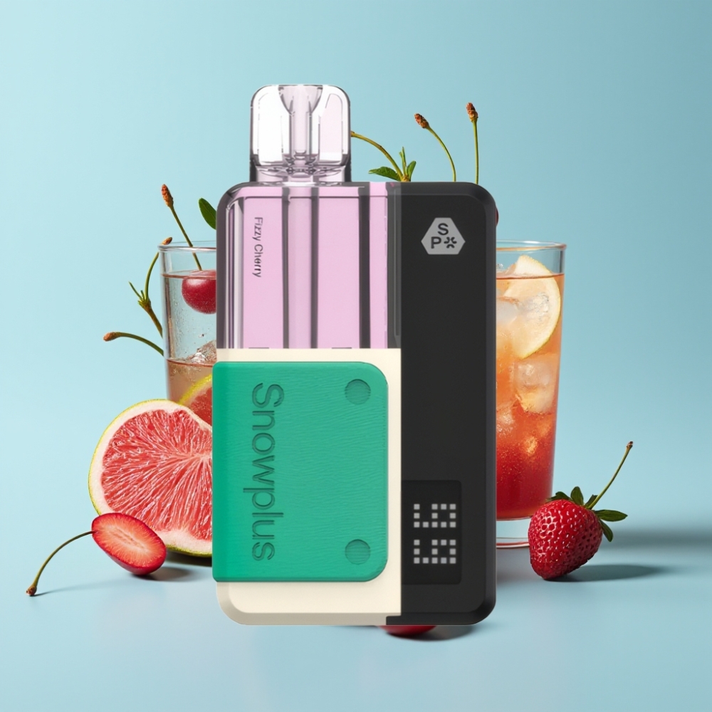 Snowplus Swift 15000 Puffs Pod Kit Kaksoisverkkoakkupanos 1000 mAh Fizz-Kirsikka