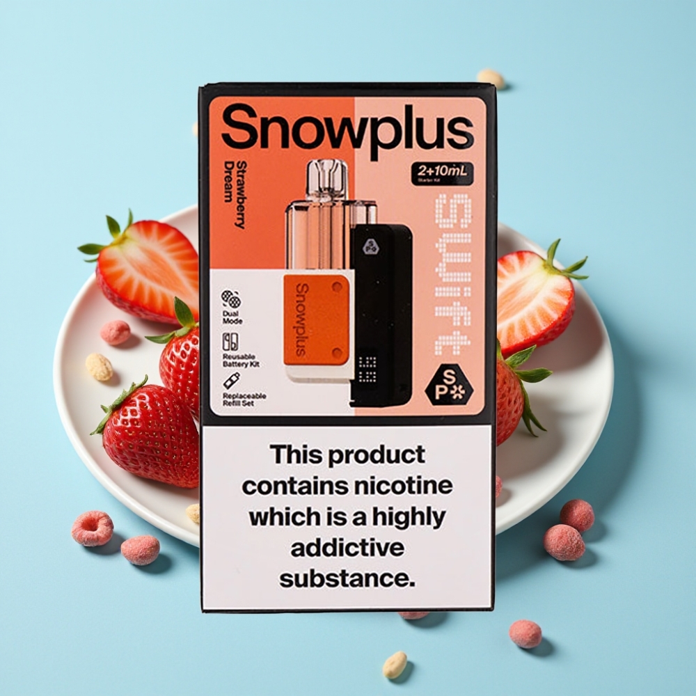 Snowplus Swift 5000 Puffs 1000 mAh Dual Mesh Mansikkauuni