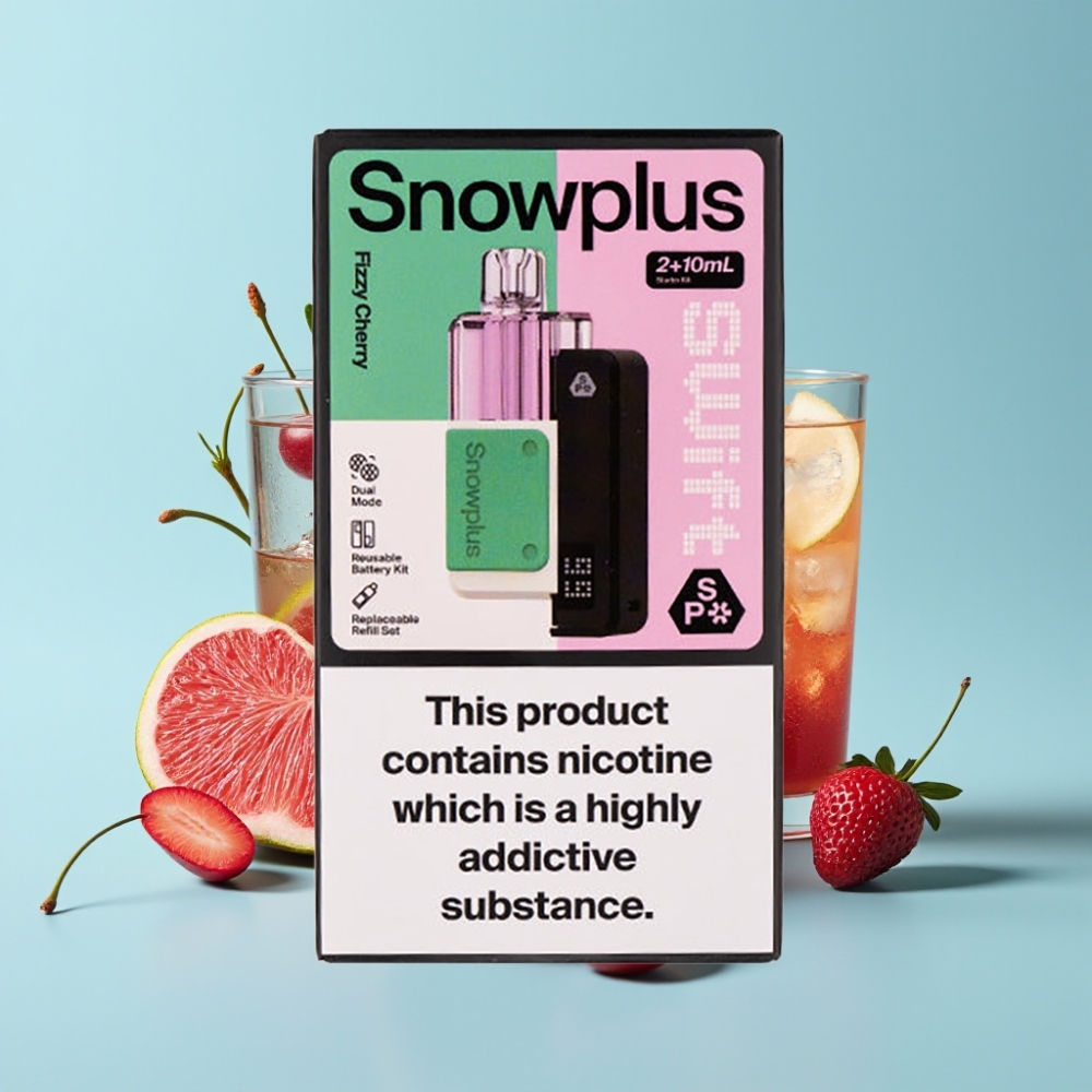 Snowplus Swift 5000 Puffs Dual Mesh - 1000 mAh - 2+10 ml - 2% - Soiva Kirsikka