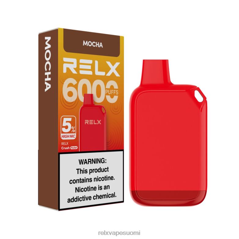 RELX Vape Flavours | mokka RELX Crush Pocket 6000 5% korkea nic R660X25
