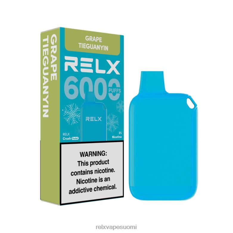 RELX Vape Flavours | rypäle tieguanyin RELX Crush Pocket 6000 jäätä R660X18