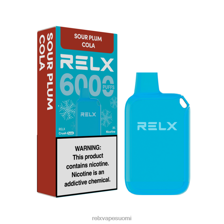 RELX Vape Refill | hapan luumu cola RELX Crush Pocket 6000 jäätä R660X19