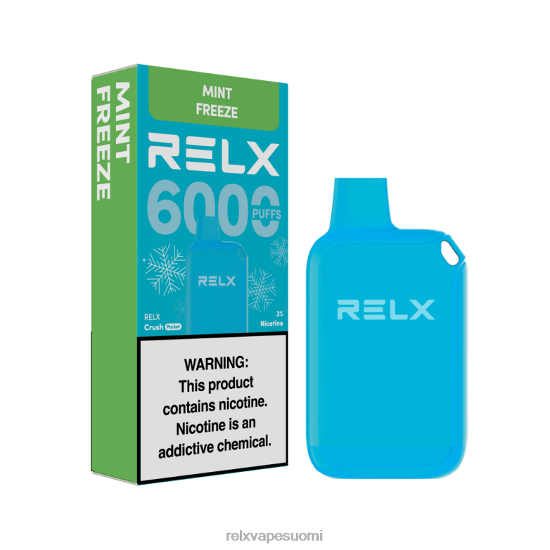 RELX Vape Refill | mintun pakaste RELX Crush Pocket 6000 jäätä R660X12