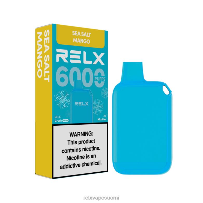 RELX Vape Shop | merisuola mangoa RELX Crush Pocket 6000 jäätä R660X13