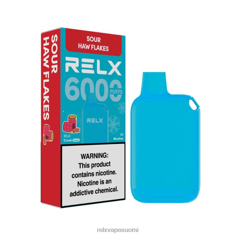 RELX Vape Suomi | hapan pähkinähiutaleet RELX Crush Pocket 6000 jäätä R660X16