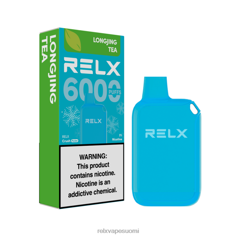 RELX Vape Suomi | longjing teetä RELX Crush Pocket 6000 jäätä R660X9