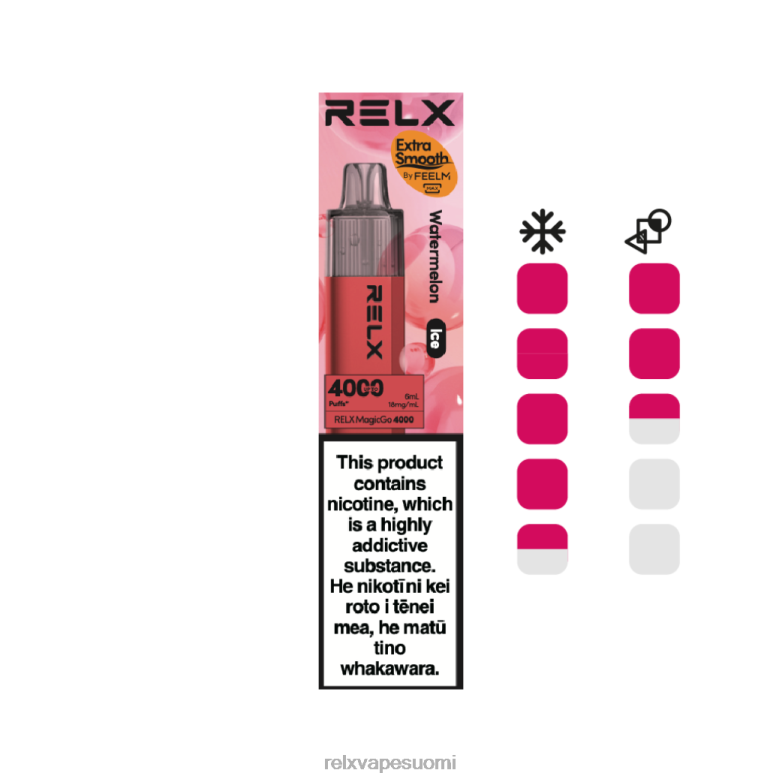 RELX Helsinki | vesimeloni (jää) RELX MagicGo 4000 kertakäyttöinen vape R660X7